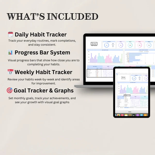 Nirvo All-in-One Habit + Income & Expense Tracker